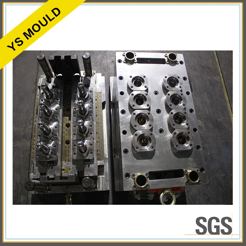 Double Plate 8 Cavity Needle Valve Gate Preform Mould