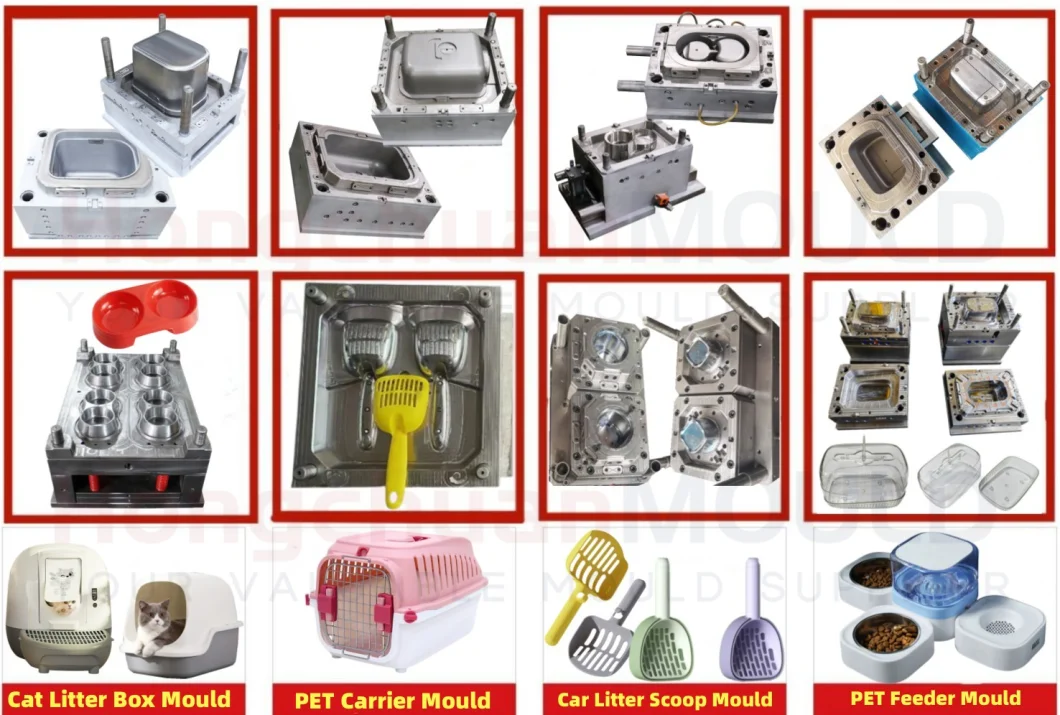 Plastic Shell Mould of Water Fountain Pet Feeder Cat Bowl Injection Mould